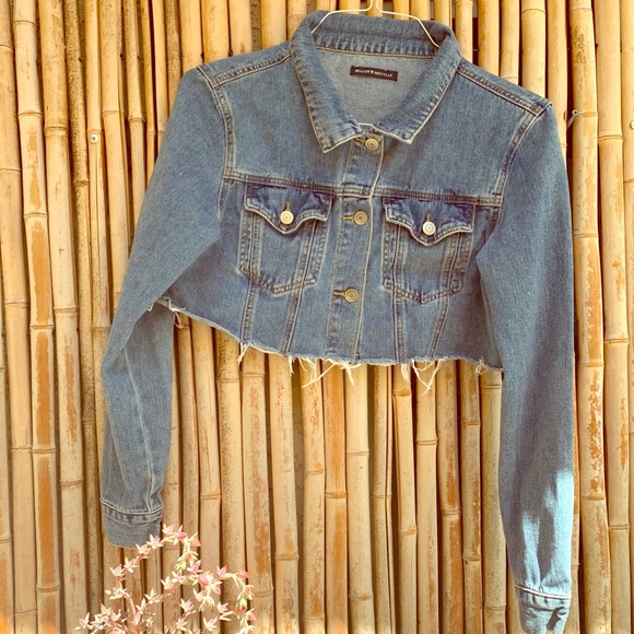 Brandy Melville Jackets & Blazers - Brandy Melville Jean Jacket Cropped